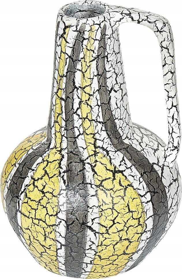 Beliani Wazon dekoracyjny z terakoty 34 cm wielokolorowy MALAKKA