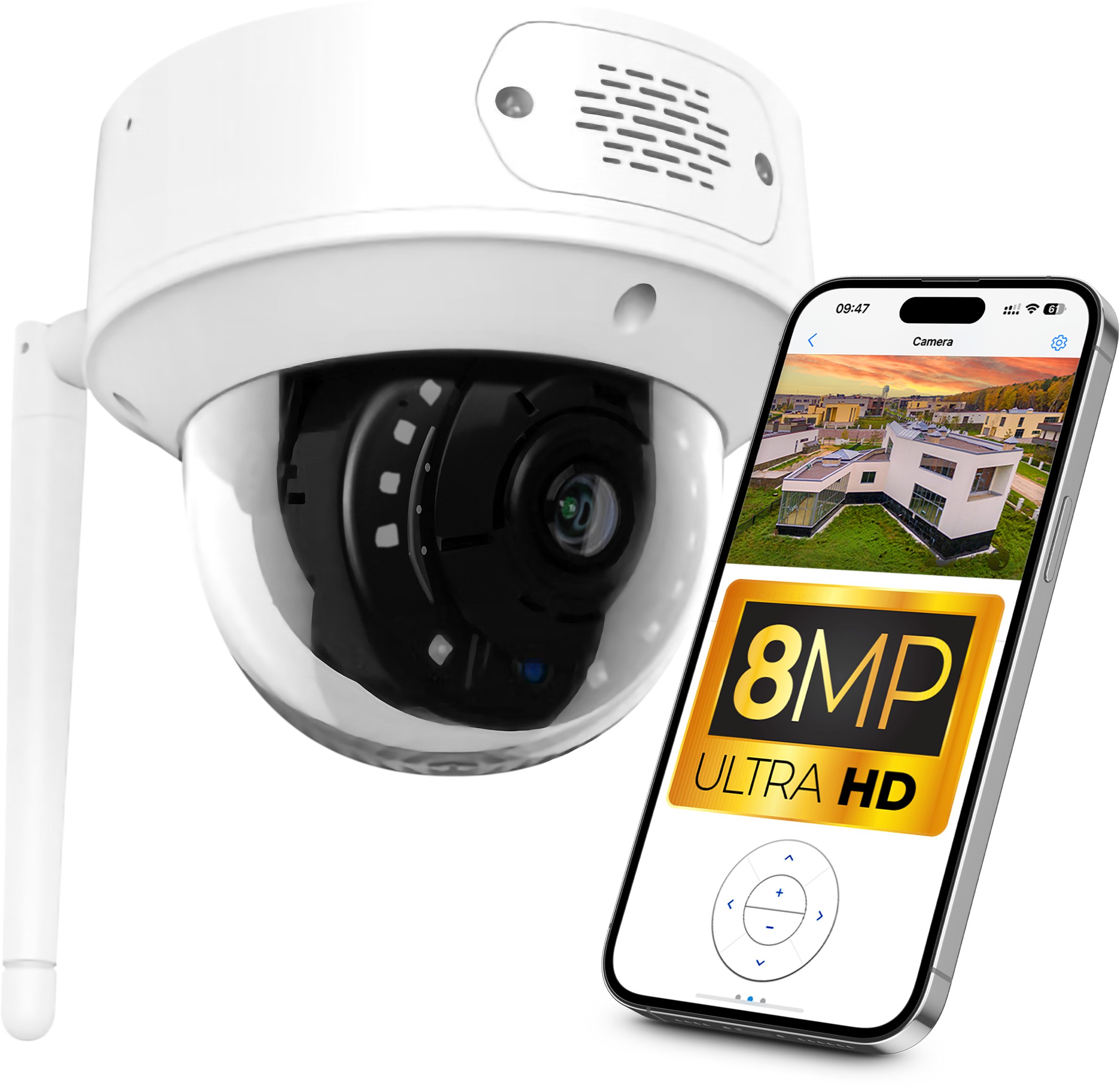 Kamera obrotowa do monitoringu IP K8 WiFi 8MP IKKW820V1 Zintronic