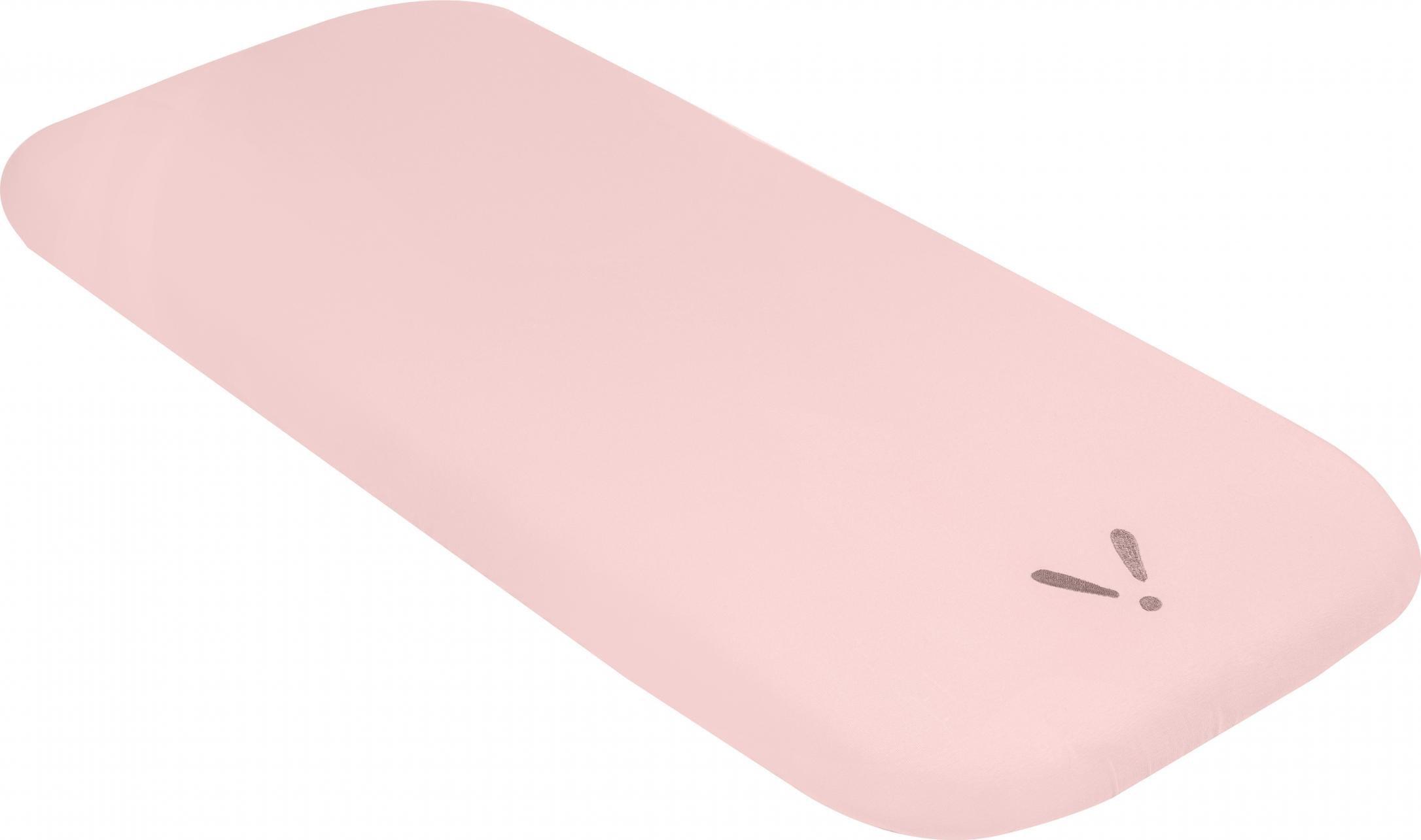 Piapimo Prześcieradło do wózka 80 x 40 cm różowe z haftem kolekcja SleepSweet