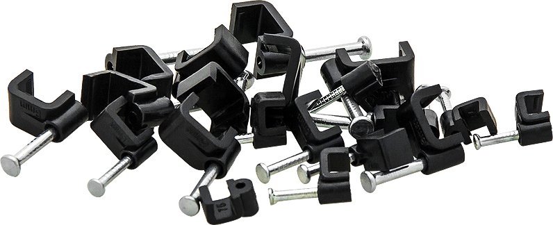 Blow 42-005# Uchwyt kabla 4/4mm czarny płaski