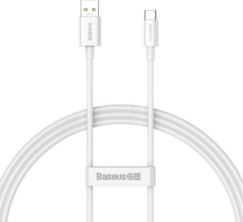 Kabel USB Baseus USB-A - USB-C 1 m Biały (CAYS000902)