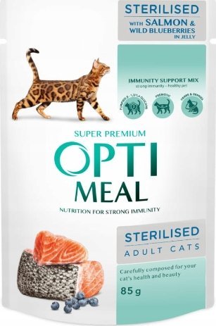 Synteza Sterilised z łososiem 85g