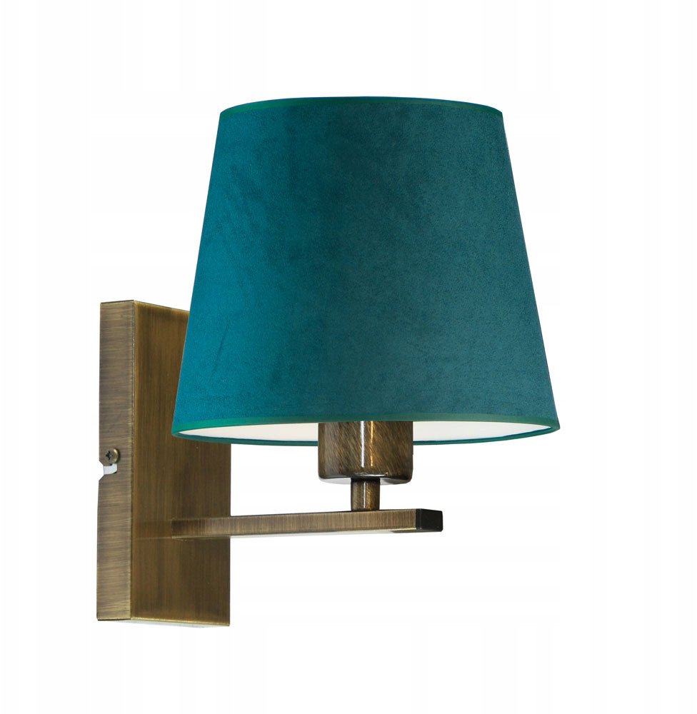 Kinkiet nad łóżko z abażurem HVAR WELUR lampa LED