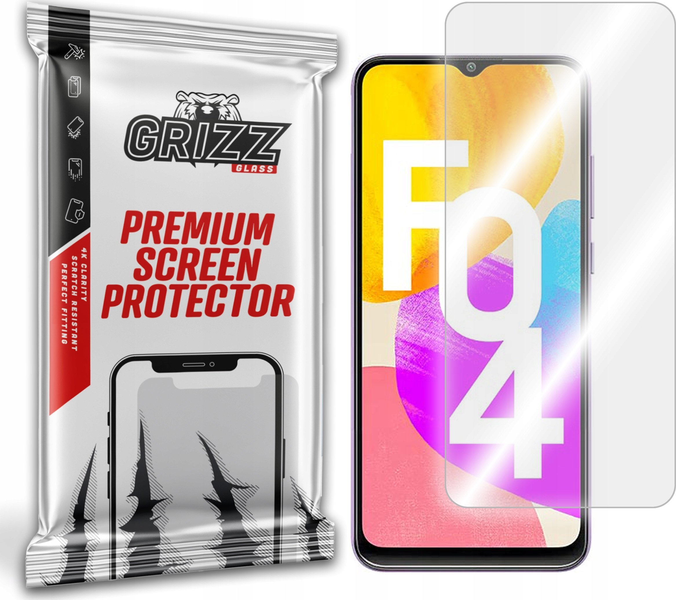 GrizzGlass Szkło hybrydowe GrizzGlass HybridGlass Samsung Galaxy F04