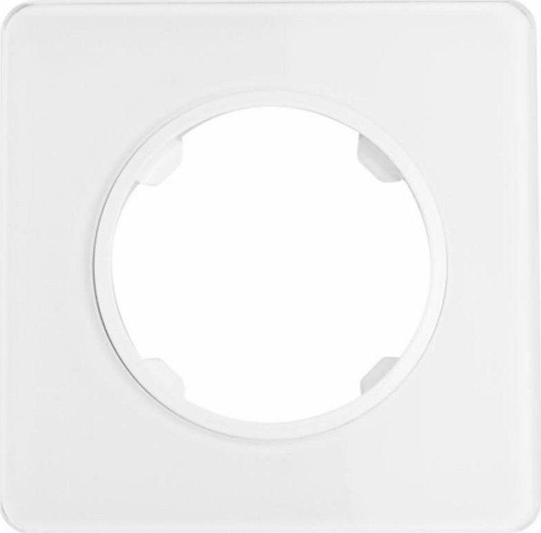 Electromalt ELECTROMALT OVAL RAMKA POJEDYNCZA BIAŁA SZKLANA