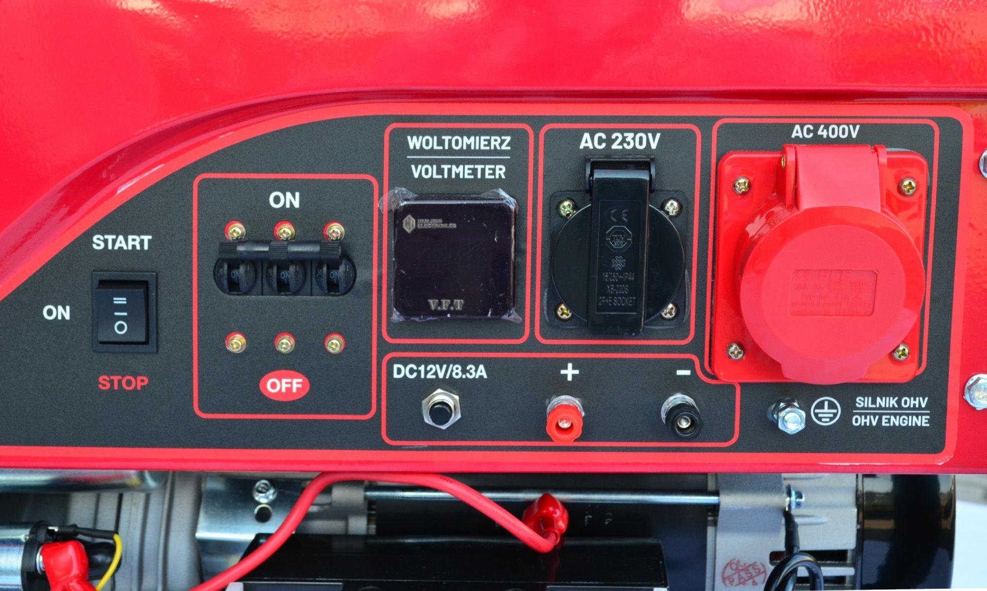 Agregat AWTools AWTOOLS GENERATOR BENZYNOWY 5,0kW 230/400V BLACK LINE