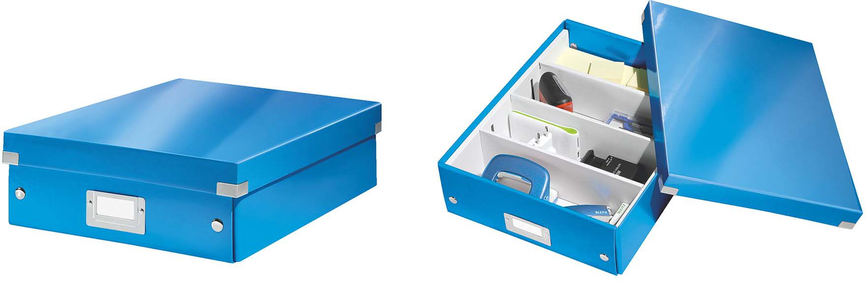 Leitz PUDŁO LEITZ Z PRZEGRÓ.C&S NIEB.ŚR.6058 PUDŁO LEITZ Z PRZEGRÓDKAMI ŚREDNIE - 60580036