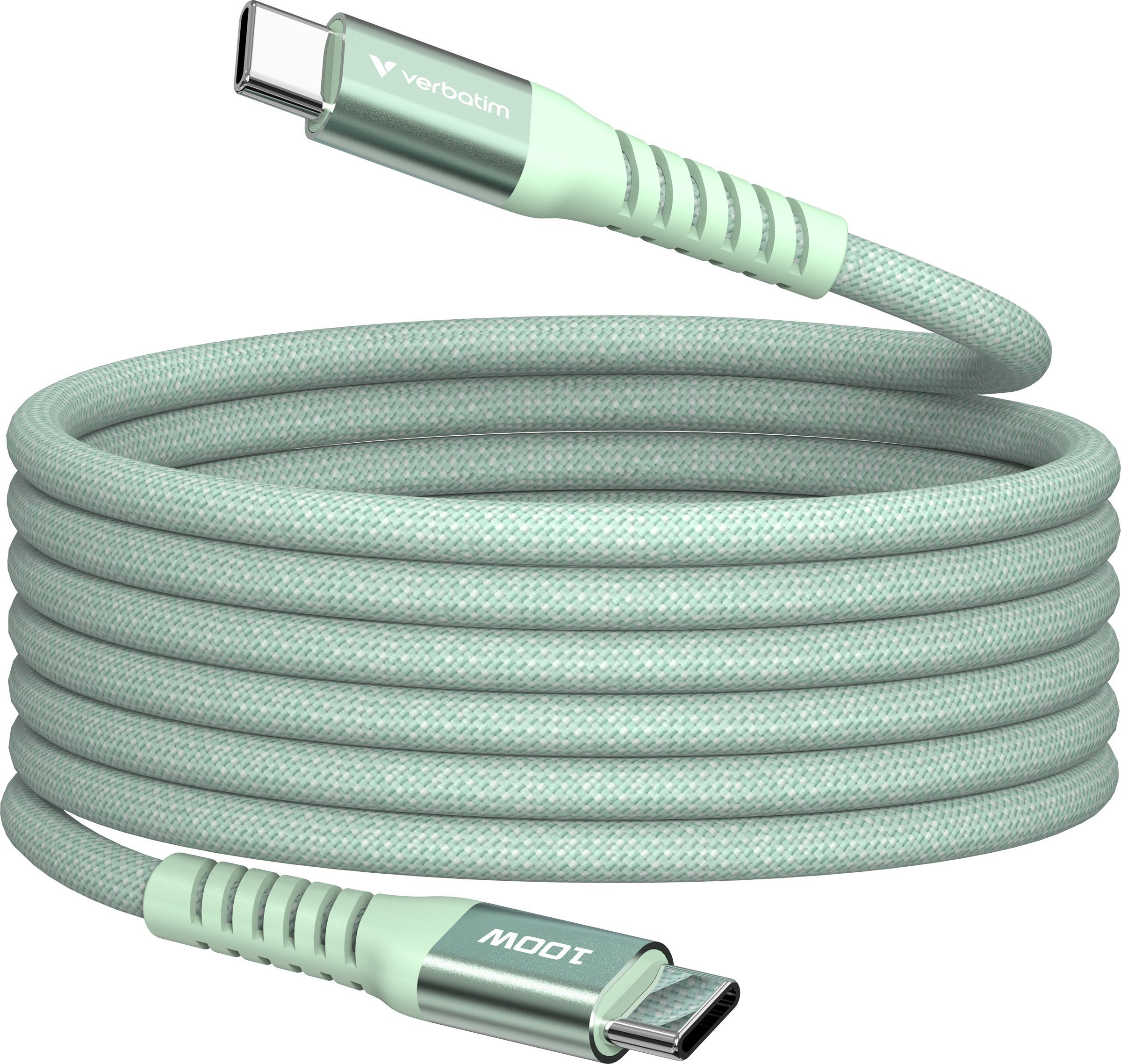 Kabel USB Verbatim USB-C - USB-C 1.2 m Zielony (31855)