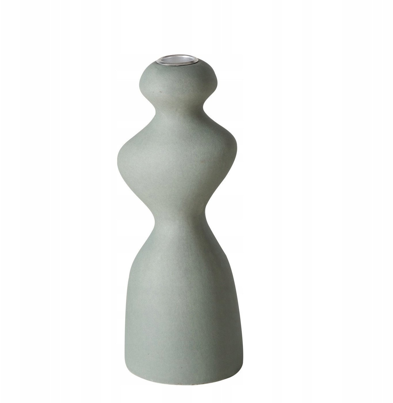 Świecznik ceramiczny o nieregularnym kształcie MORANA, 22 cm