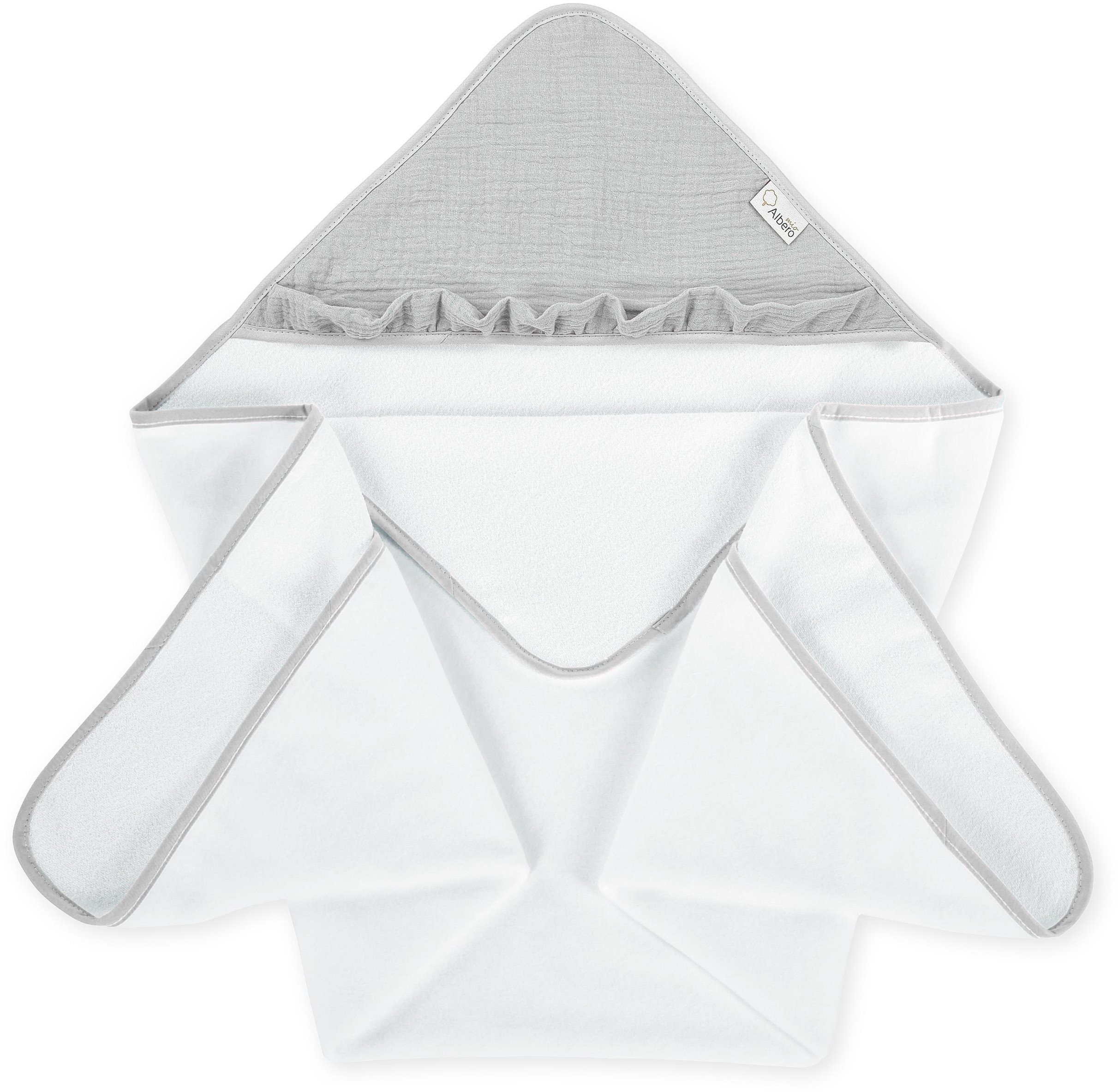 ALBERO MIO RĘCZNIK KĄPIELOWY Z KAPTUREK POPIEL CC3 5904165685643