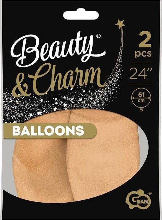 GoDan Balony Beauty&Charm pastelowe cieliste 61cm 2szt