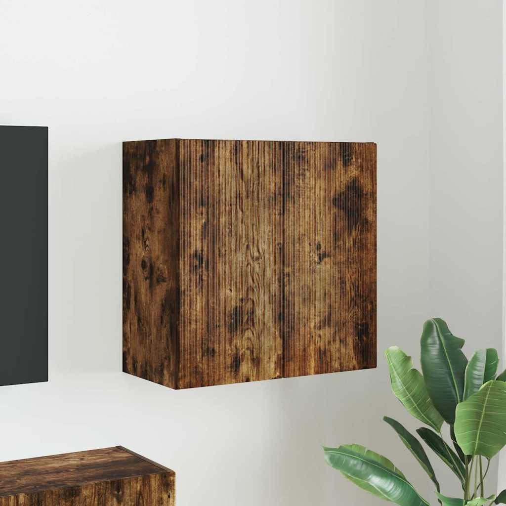 vidaXL Szafka pod telewizor Wędzone dębowe 59,5 x 31 x 60 cm