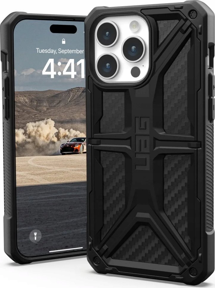 UAG Etui UAG Monarch do iPhone 15 Pro Max - czarny karbon
