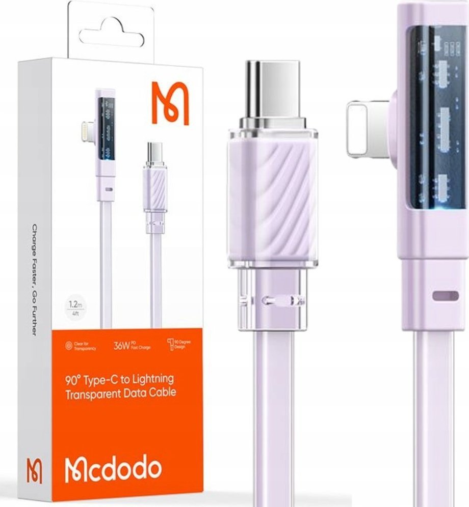 Kabel USB Mcdodo USB-C - Lightning 1.8 m Fioletowy