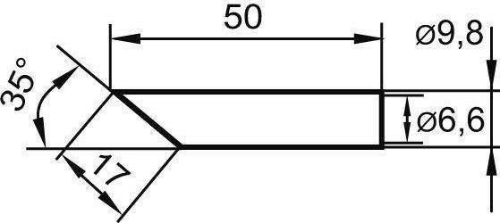 Ersa Grot lutowniczy 35 0832LDLF 17mm Ersa