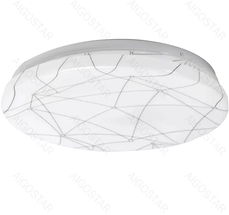 Lampa sufitowa LED 20W 2200lm 6500K-klosz z efektem linii geometrycznych