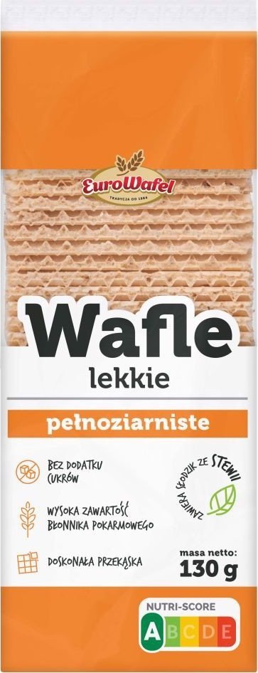Eurowafle EuroWafel Mini lekkie Wafle kwadratowe 130g