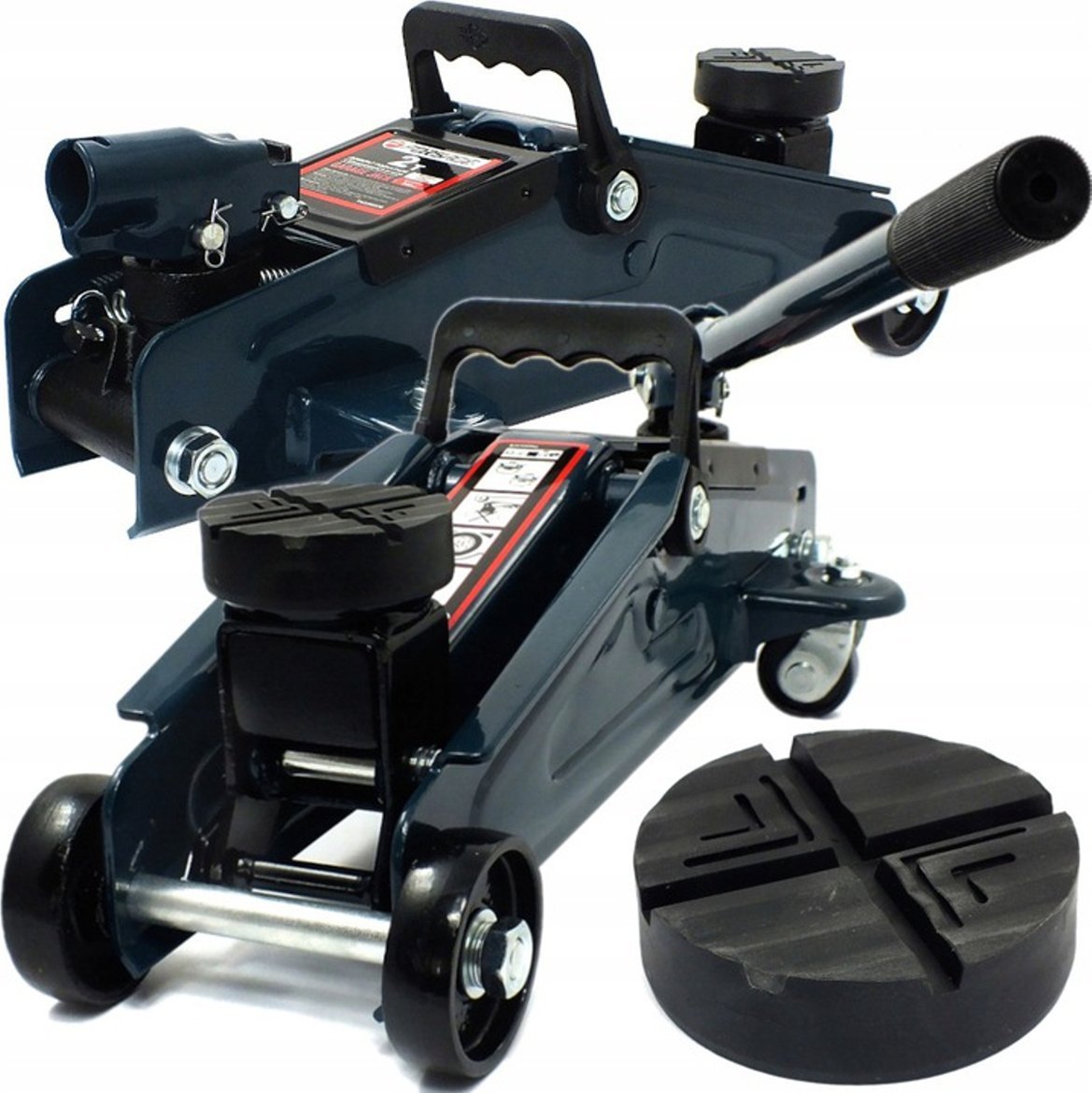 Forsage Podnośnik hydrauliczny warsztatowy "żaba" 2t 360° + guma