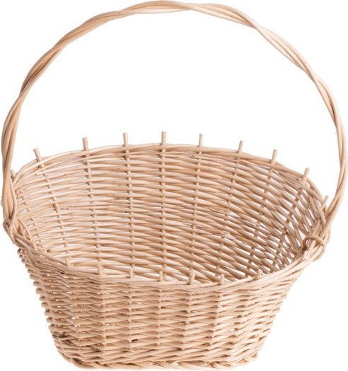 WickerPL Wiklinowy kosz prezentowy kosz na owoce owalny 30x18 H10/20/37 cm