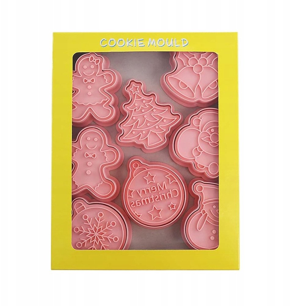 Foremki do Ciastek CHRISTMAS boże narodzenie wykrawacz do ciasteczek 8szt