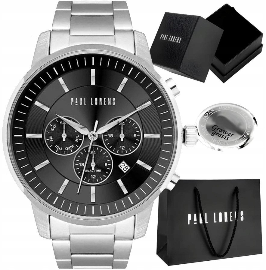 Zegarek męski Paul Lorens TORNAR-1C1 Z GRAWEREM