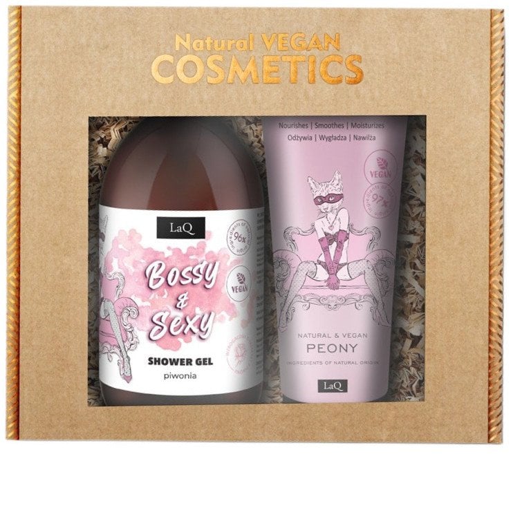 LaQ Piwonia zestaw żel pod prysznic 500ml + balsam w tubie 200ml
