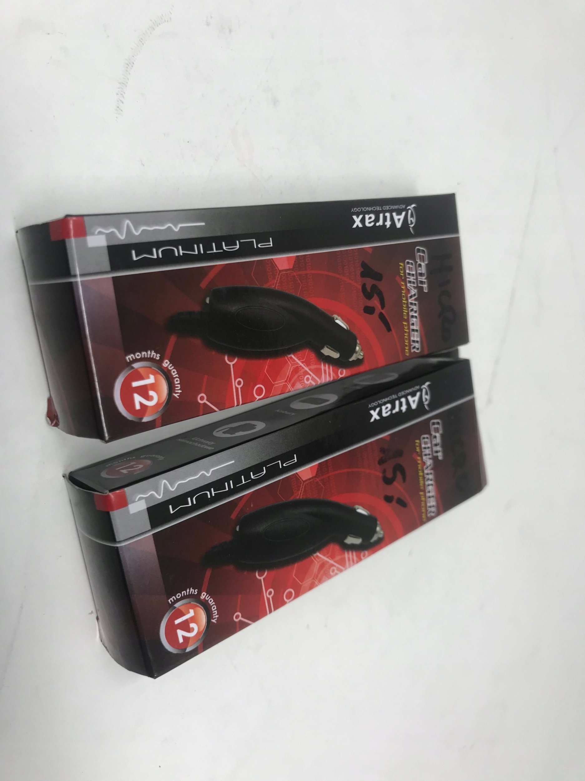 ATX Platinum Premium Car charger 12 / 24V / 1A + Micro USB cable Black (Red Blister)