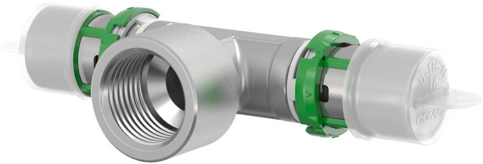 Trójnik GW zaprasowywany MultiSkin mosiądz/cynowany 20x3/4x20