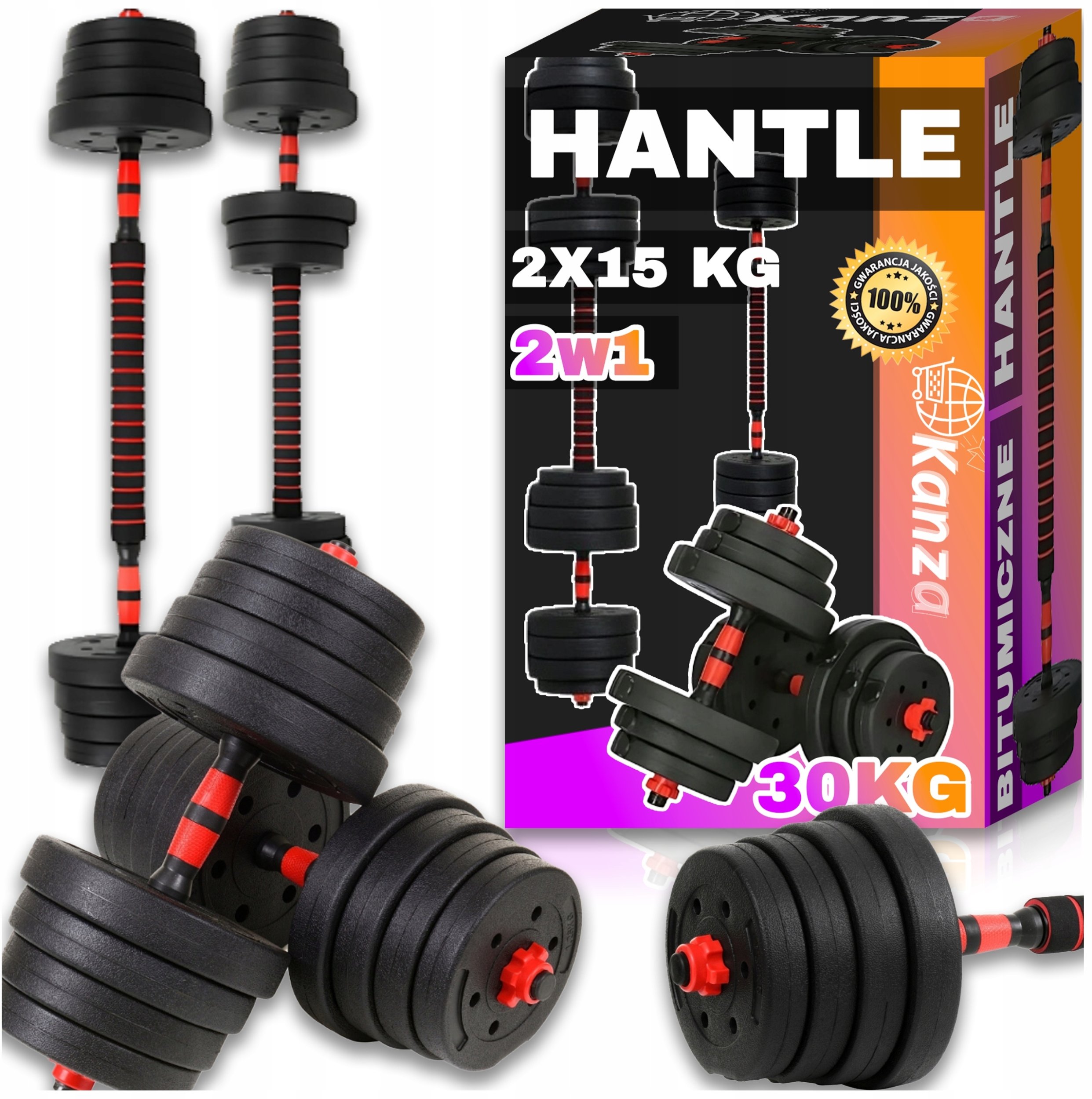 KANZA HANTLE 2X15KG 30KG