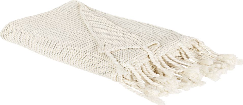 Beliani Koc 125 x 150 cm beżowy NAZILLI