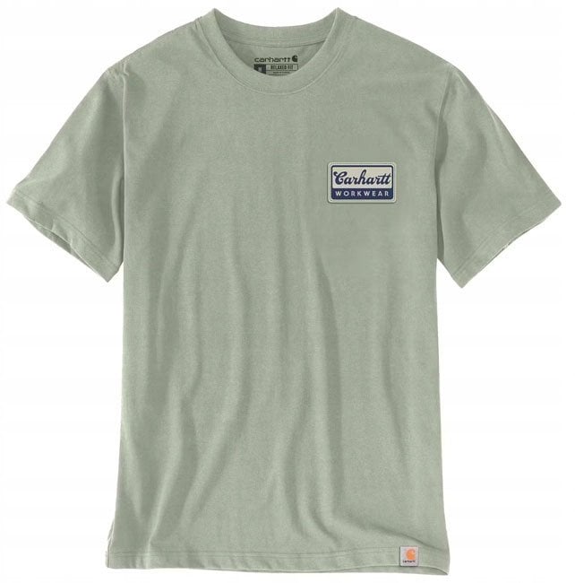 Koszulka Carhartt Script Patch Sage