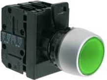 Spamel Przycisk sterowniczy 22mm zielony 1Z 1R (ST22-KLZ-10-24-LEDAC/DC)