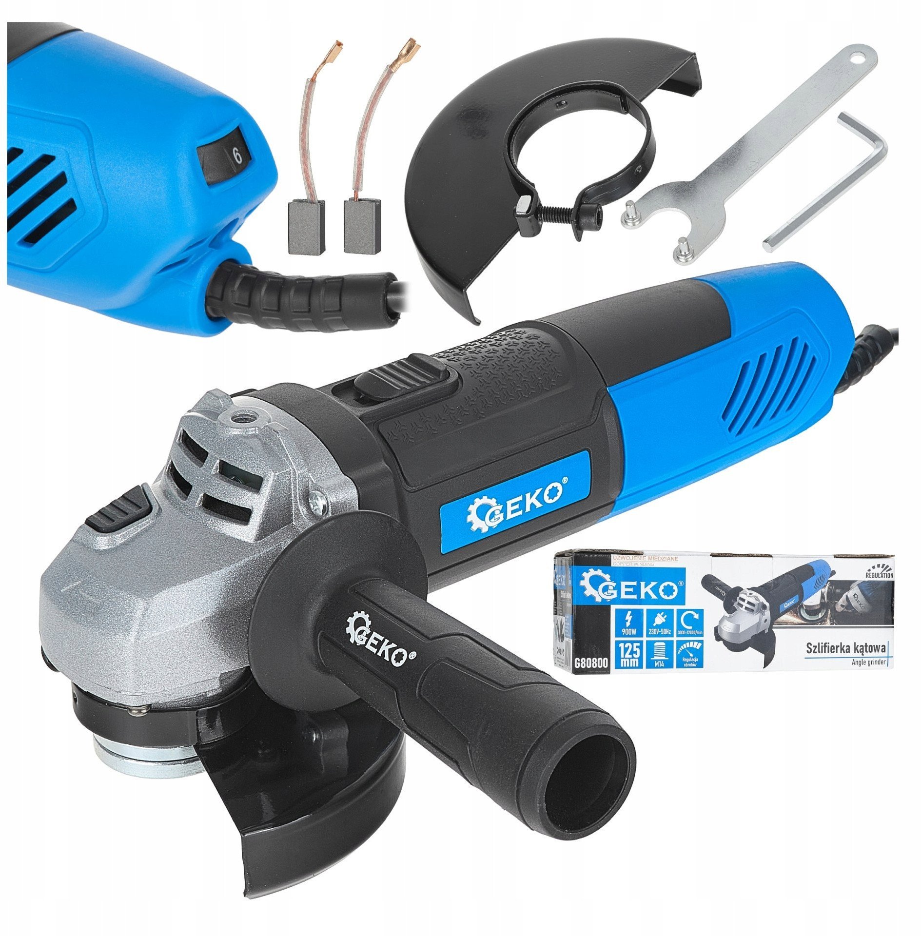 Szlifierka kątowa 125mm 900W reg. obrotów (6)