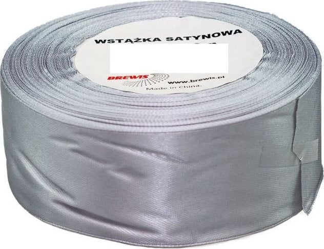 BREWIS Wstążka satynowa 50mm/32mm kolor 36 srebrny