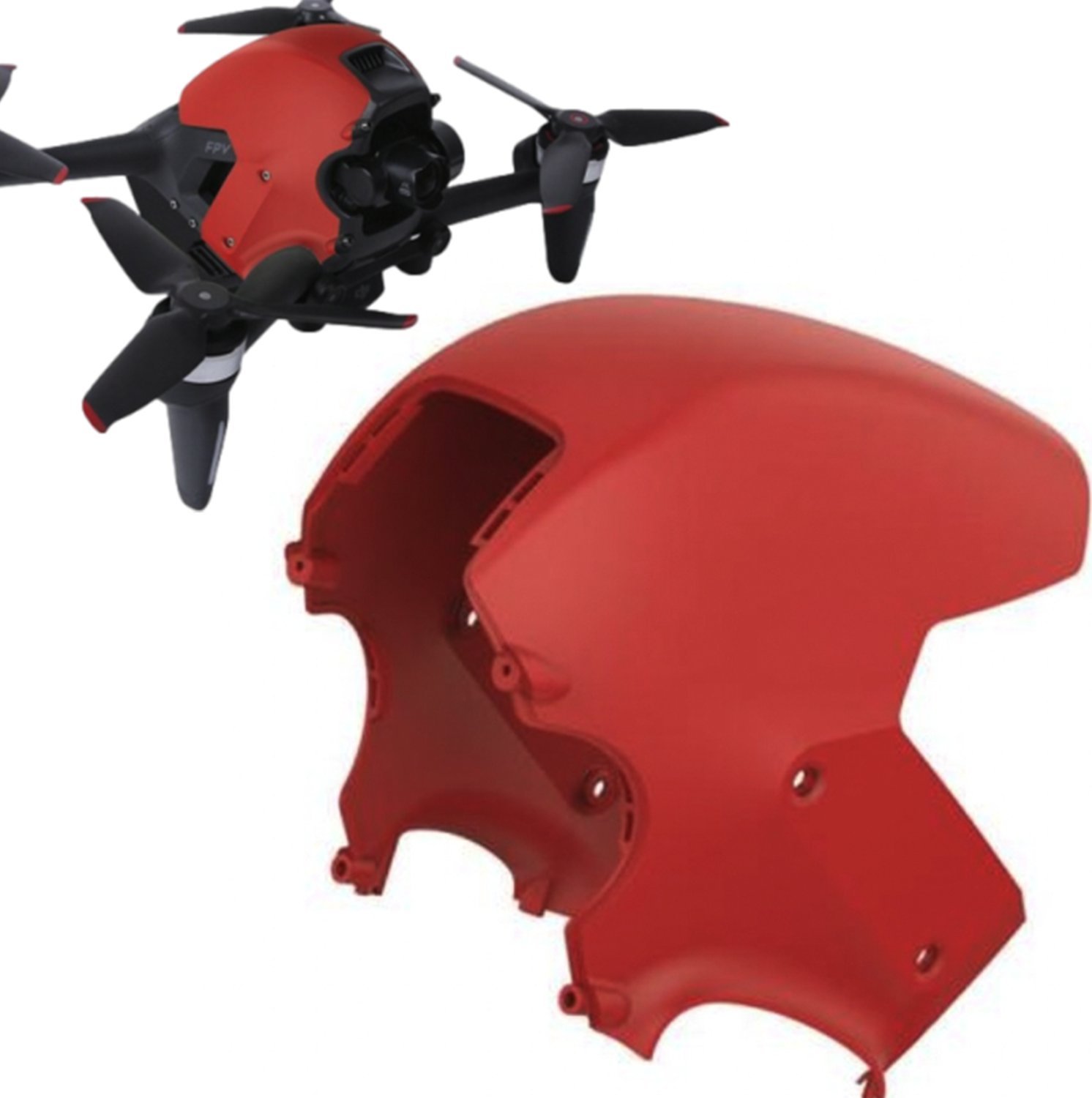 SunnyLife GÓRNA OSŁONA OCHRONNA POKRYWA DO DRONA DJI FPV - CZERWONA