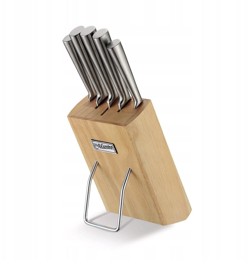 Maestro ZESTAW NOŻY KOMPLET 6 ELEMENTÓW NA STOJAKU ZE STOJAKIEM MR-1429