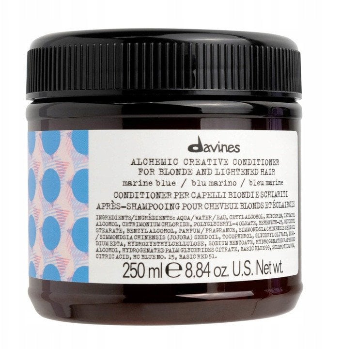 Davines, Alchemic, Hair Colour Conditioner, Marine Blue, Enhances Color Vibrancy, 250 ml For Women