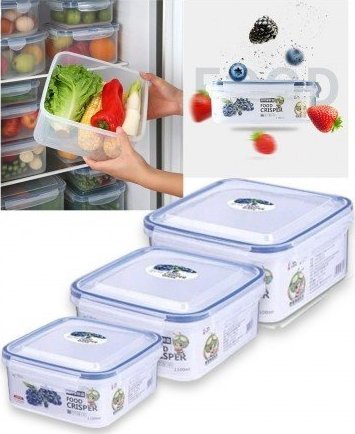 Pojemniki plastikowe na żywność 3w1