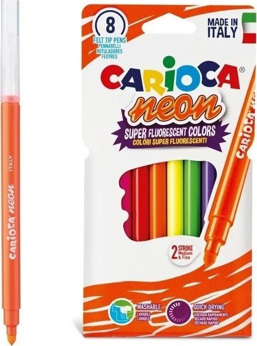 Pisaki neon 8 kolorów CARIOCA
