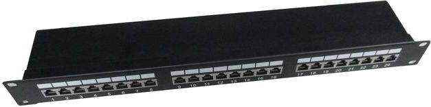 Gembird Patch panel 19" 1U 24x RJ-45 kat.5E (NPP-C524-002)