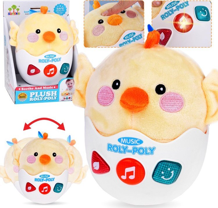 Jokomisiada Pozytywka Kurczak aż 12 kołysanek dźwięk światło w rytm melodii ZA5196