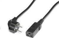 Kabel zasilający Roline ROLINE Power Cable CEE7/7 to C19. 16A. Black 3.0m