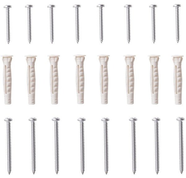 Cersanit (części zamienne - kabiny prysznicowe) Zestaw kołków rozporowych oraz śrub do łączenia profili ZIP/ARTECO/BASIC (S903-029)