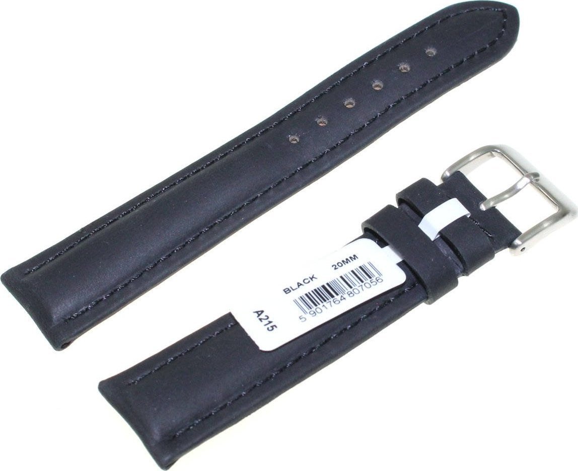 Chermond Skórzany pasek do zegarka 20 mm Chermond A215.20 czarny