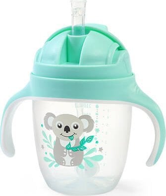 BabyOno 1464/03 KUBEK NIEKAPEK Z OBCIĄŻONĄ SŁOMKĄ MIĘTOWY