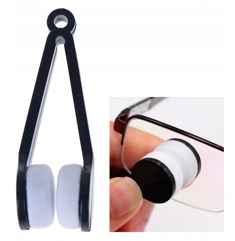 CZYŚCIK Dwustronny do OKULARÓW Ściereczka MIKROFIBRA Podwójny