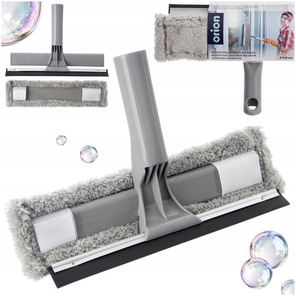 Mop do Okien ze Ściągaczką 2w1 CLEAN SYSTEM 28,5 x 18,5 cm Tworzywo ORION