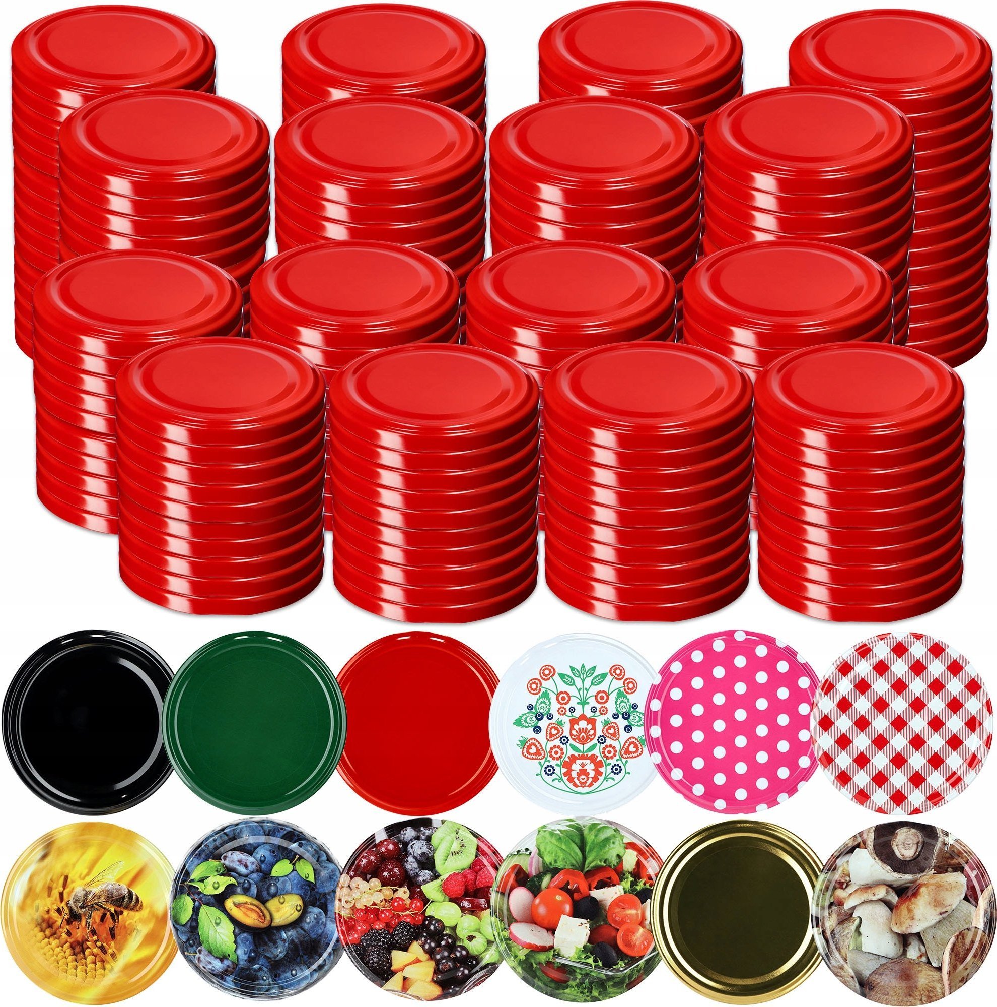 Kadax Zakrętki Do Słoików Nakrętki Wieczka 200 szt fi 66