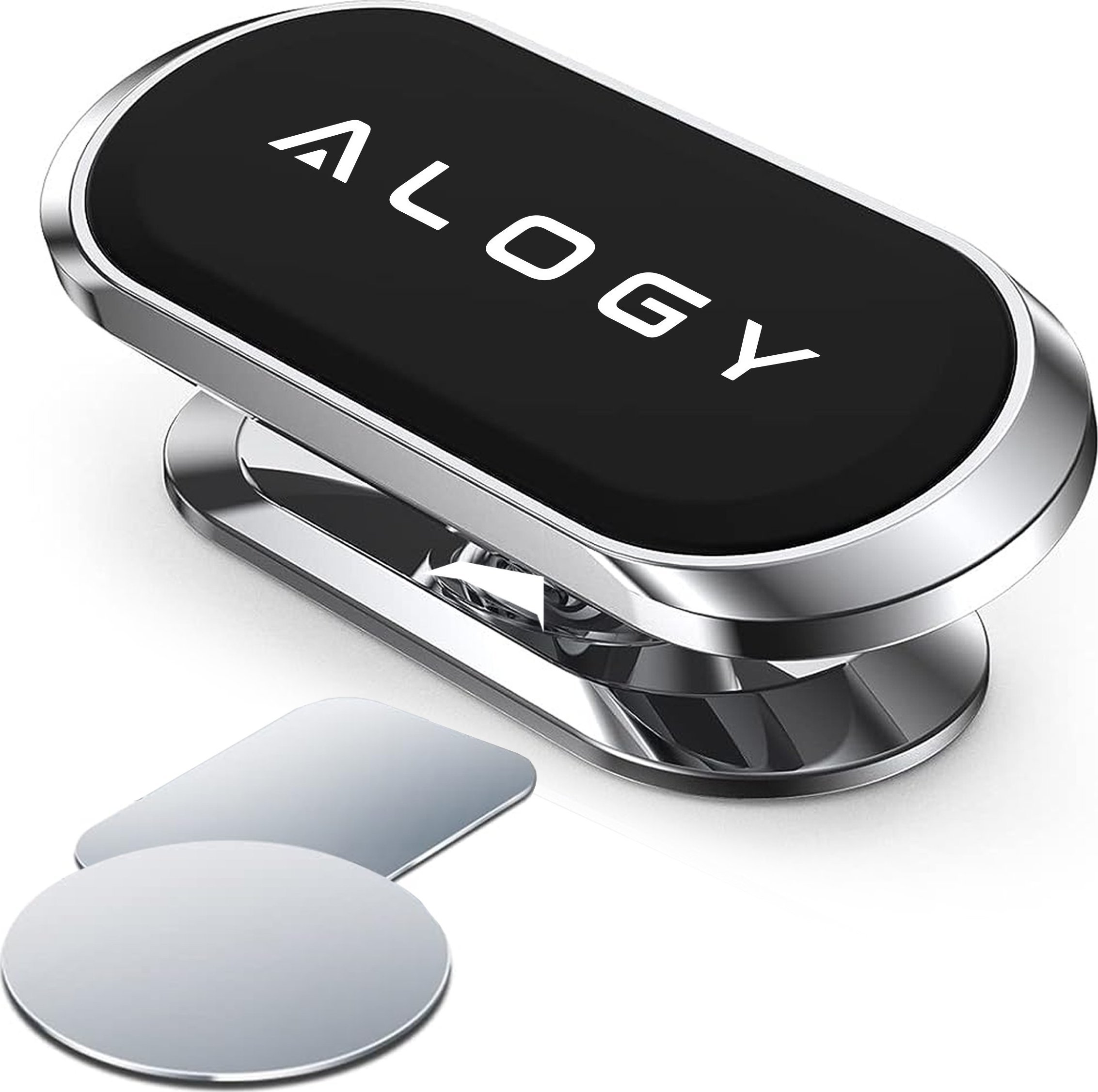 Alogy Uchwyt magnetyczny samochodowy Alogy do auta uniwersalny do telefonu na kokpit do deski Czarny