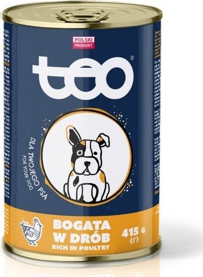 Teo Karma mokra dla psa TEO bogata w drób 415 g